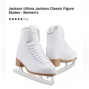 Jackson Ultima White Figure Skates